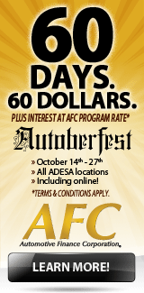 AFC 60 days. 60 Dollars. Autoberfest - Click to learn more