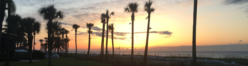 The Sea Island Resort sun set photo